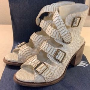 Freebird by Steven Quail White Snake Shoes